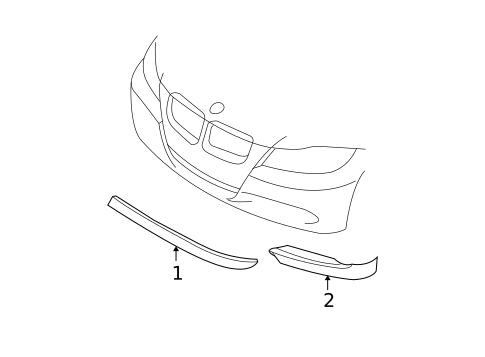Exterior Trim - Front Bumper for 2006 BMW 325xi #0