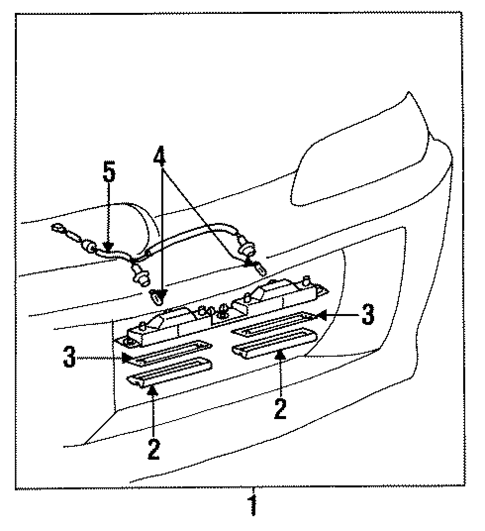 License Lamps for 1995 Toyota Supra #0