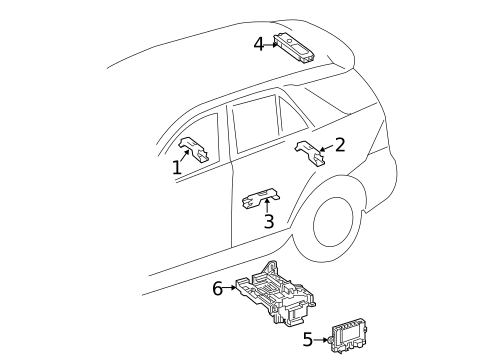 Keyless Entry Components for 2015 Mercedes-Benz ML400 #0