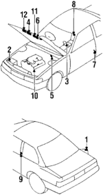 3499040F05 - : Caution Label for Infiniti Image