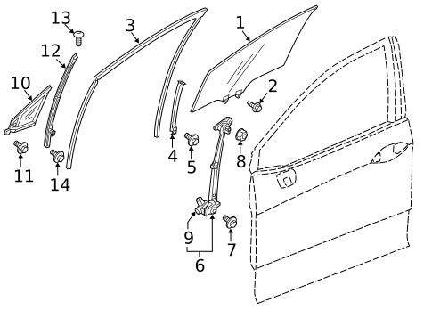 Bumper & Components - Front for 2021 Honda Clarity #6