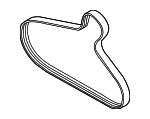 6N903137B - Belts &amp; Cooling: Serpentine Belt for Audi Image