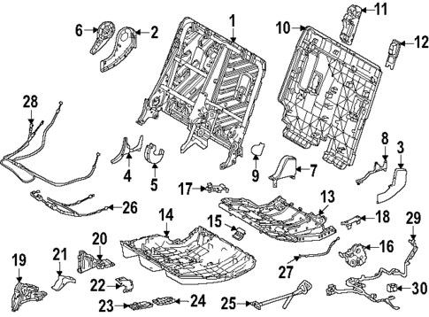 Second Row Seats for 2024 Lexus GX550 #0