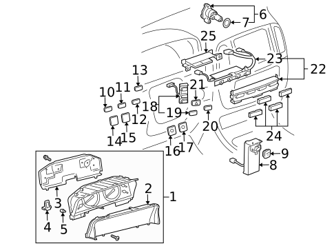 Air Bag Components for 2006 Lexus LX470 #1