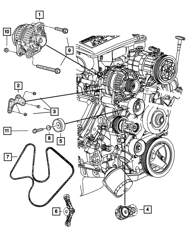 R6028697AP - Electrical: Engine Generator, Remanufactured for Mopar Image image