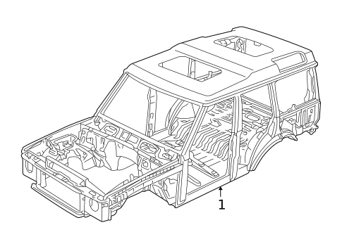 Body Shell for 2004 Land Rover Discovery #0