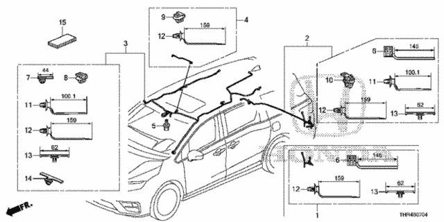 Wire Harness (5) for 2021 Honda Odyssey #0