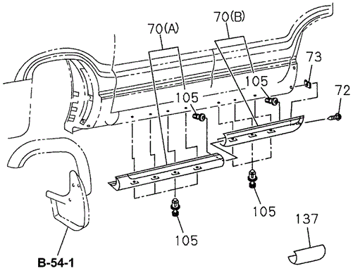 Rocker Skirt for 1997 Acura SLX #0