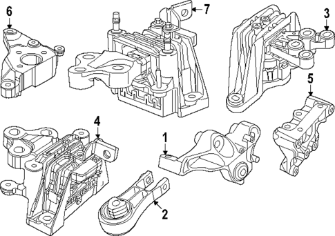 Engine & Trans Mounting for 2020 Chrysler Voyager #0