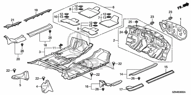 Floor Mat for 2011 Acura ZDX #0