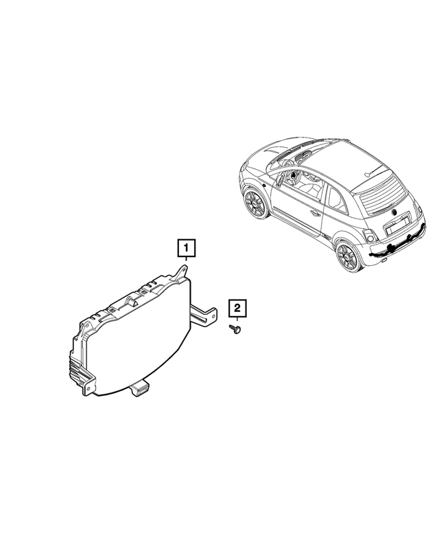 68656573AA - Electrical: Instrument Panel Cluster for Fiat: 500E Image