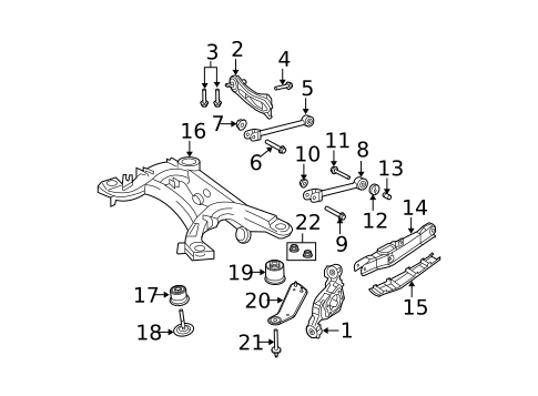 Rear Suspension for 2008 Dodge Avenger #1