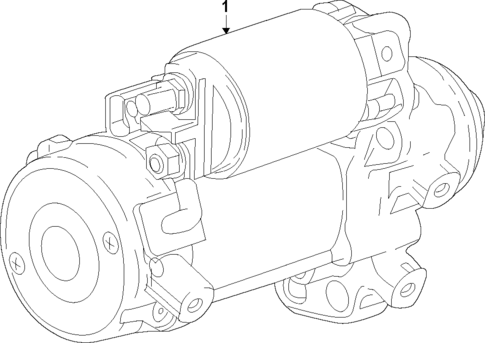 Starter for 2021 Buick Enclave #1