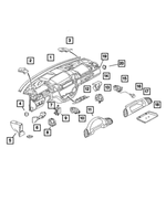 5122955AA - Instrument Panel and Radios and Consoles: Windshield Seal for Mopar Image