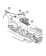 52104312AI - Automatic Transaxle 4 Speed: Shifter Housing And Lever for Jeep: Liberty Image