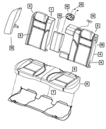5140459AA - Interior Trim: Rear Seat Back Frame for Dodge: Magnum Image