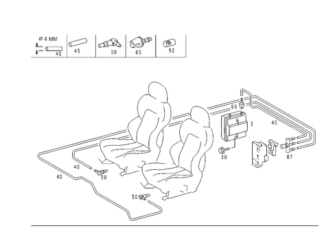Orthopaedic Front Backrest for 2002 Mercedes-Benz CLK430 #0
