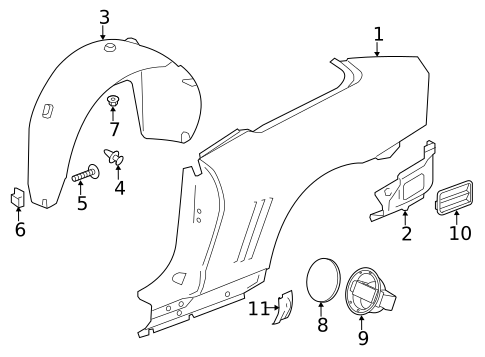 Quarter Panel & Components for 2014 Chevrolet Camaro #0