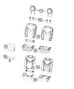 68272257AA - Interior Trim: Seat Back Foam, Right for Mopar Image
