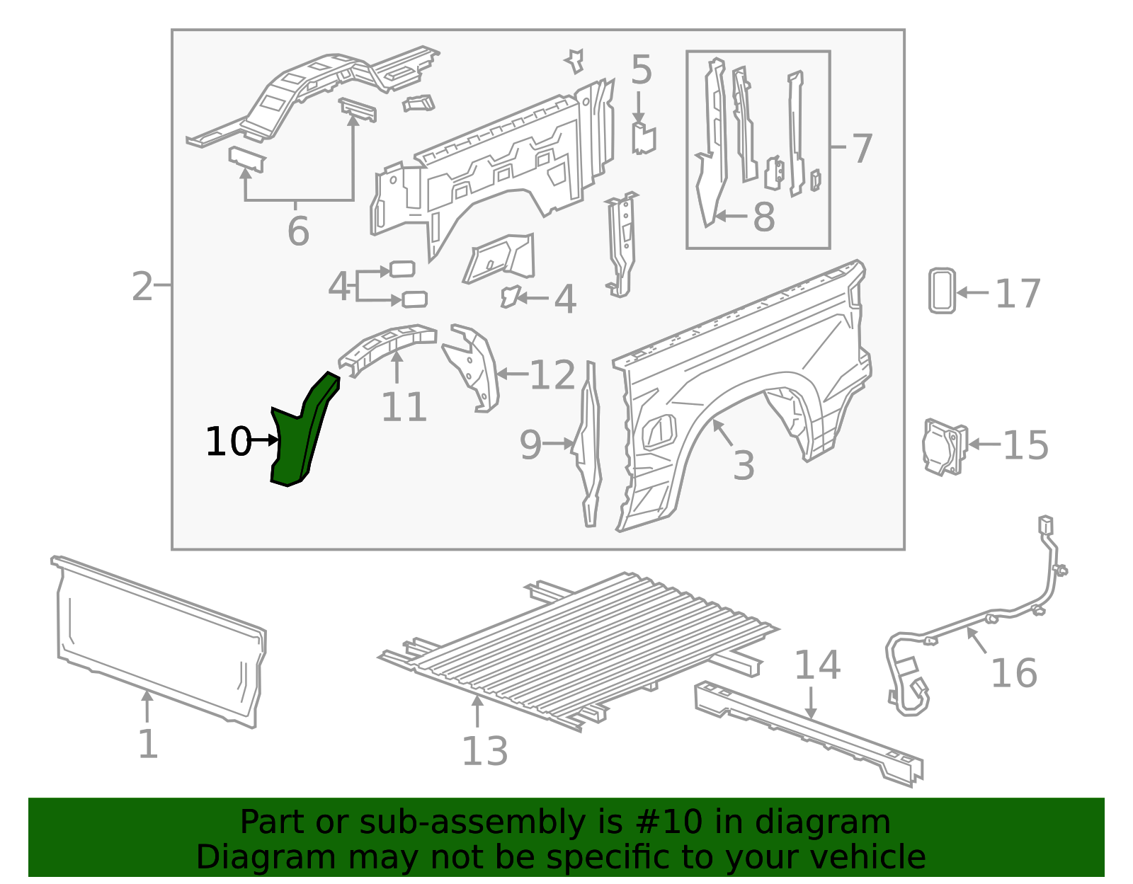 2019-2025 GMC Wheelhouse Panel 23403575 | Applegate Chevrolet Parts