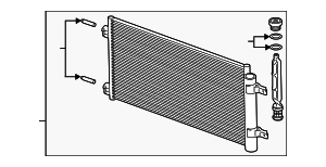 39011385 - : Part# 39011385 F (S)Condenser for Chevrolet: Cruze Image