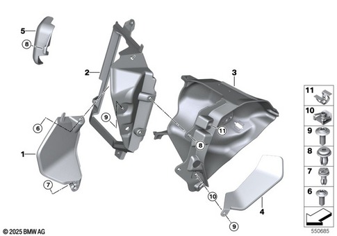 Motorcycle Trim Section, Windshield for 2026 BMW-Motorrad R 1300 R #1