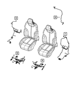 68379885AD - Electrical: Seat Back Wiring for Mopar Image