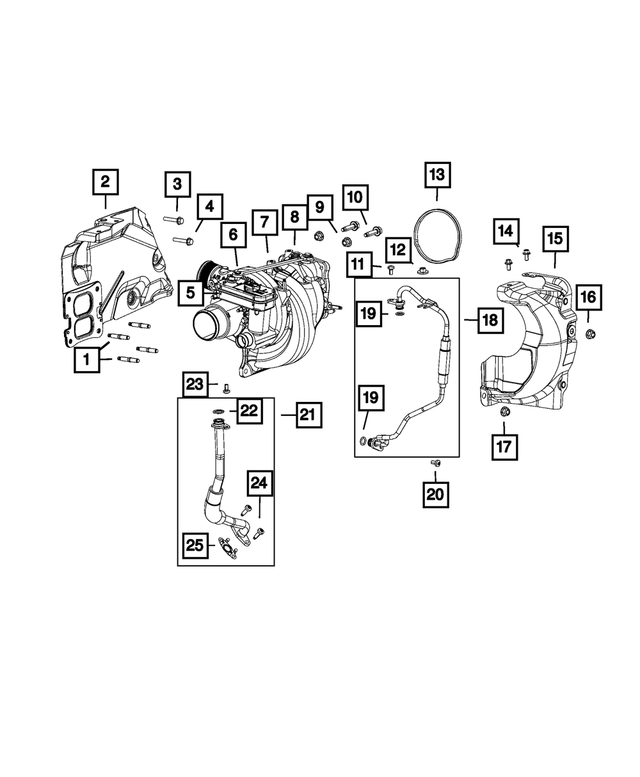 « 4893677AC – 2.0L I4 DOHC DI Turbo; Engine : Turbocompresseur Joint, Entrée pour Mopar Image »