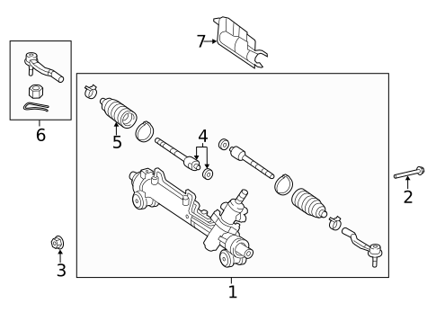 Steering Gear & Linkage for 2010 Toyota Camry #2