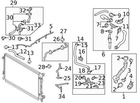 Hoses & Lines for 2012 Volkswagen Jetta #1