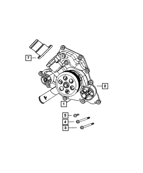 Water Pump and Related Parts for 2006 Jeep Commander #0