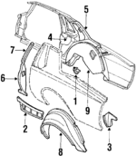 20107582 - Body: Filler for Chevrolet: Caprice, Impala Image