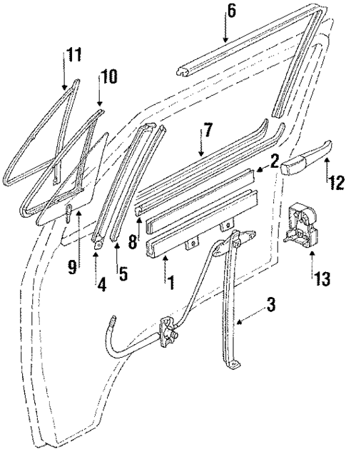Front Door for 1986 Volkswagen Vanagon #0