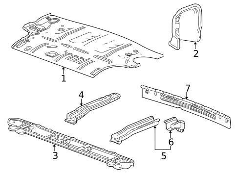Rear Floor & Rails for 2025 Cadillac Escalade #0