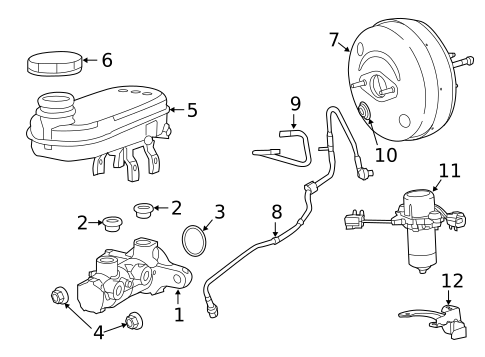 Master Cylinder - Components On Dash Panel for 2022 Ram ProMaster 3500 #0