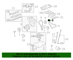2005-2025 GM Timing Chain Tensioner 12609259 GM | GMPartsDirect.com