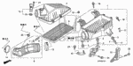 17227RTA000 - Electrical/Exhaust/Heater/Fuel: CLIP, AIR FLOW TUBE for Honda Image