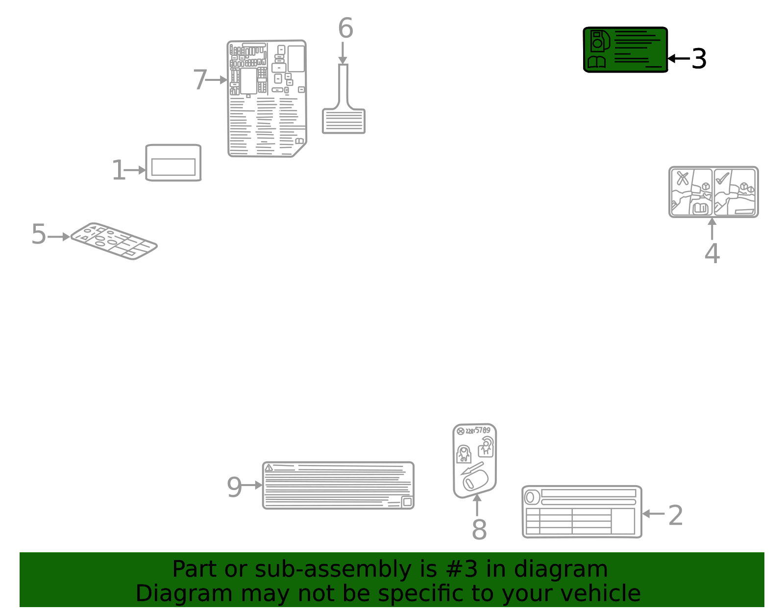 2023-2026 GM Fuel Label 42853571 GM | GMPartsDirect.com