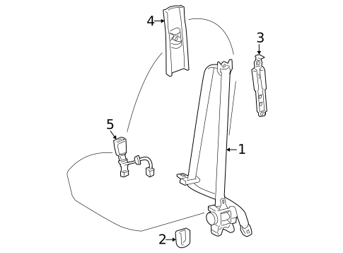 Front Seat Belts for 2025 Toyota Camry #0