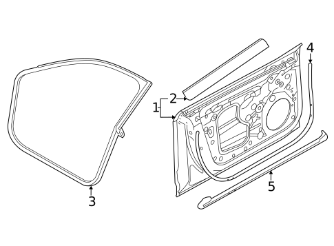 Door & Components for 2024 Audi e-tron GT #1