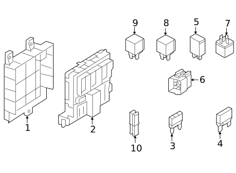 Electrical Components for 2005 Mercury Montego #1