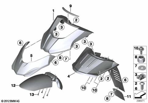 Front Wheel Fender for 2013 BMW-Motorrad G 650 GS Sertao #0
