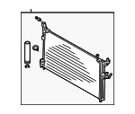92100CG010 - HVAC: Condenser for INFINITI: FX35, FX45 Image