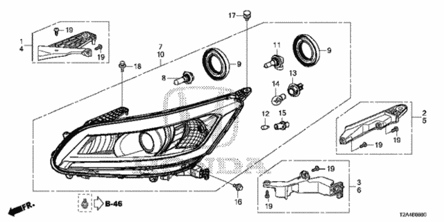 Headlight (1) for 2014 Honda Accord #0