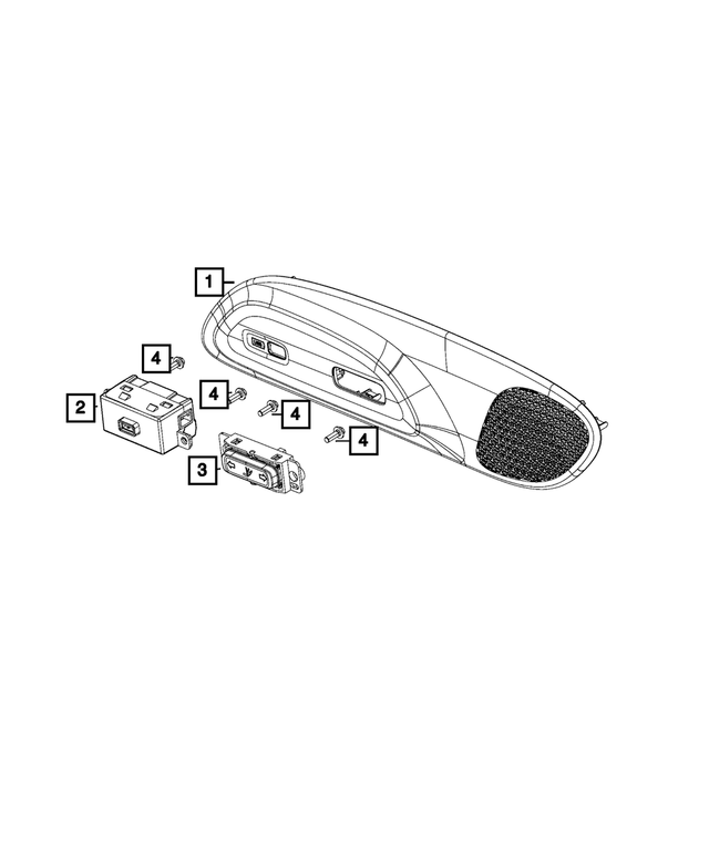 68263848AA - Electrical: Seat Recline Switch for Mopar Image image