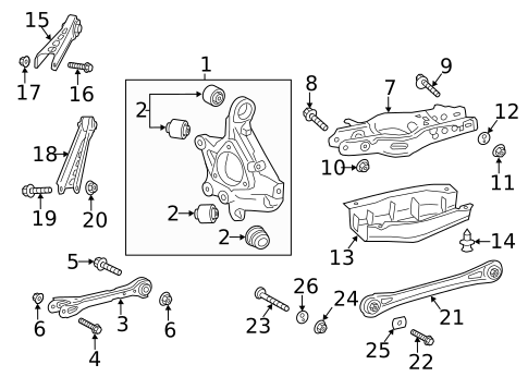 Rear Suspension for 2020 Cadillac CT4 #1