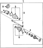 26028494 - Driveline &amp; Axles: Cv Axle Shaft for GM Image