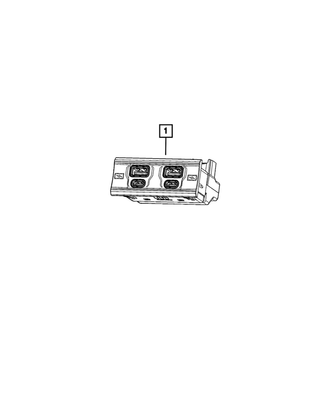 68487349AB - Electrical: Charging Port Usb for Mopar Image