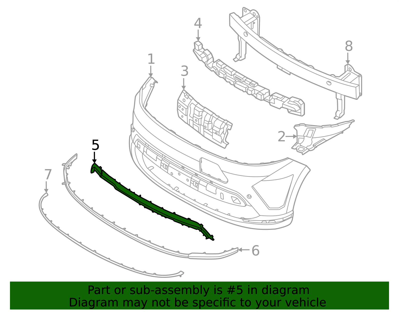 2024-2025 Hyundai Kona Electric Lower Air Guide 86536-BF100 | MotorMotor
