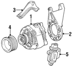 F1DZ10B315A - Electrical: Alternator Brace for Ford: Taurus | Mercury: Sable Image
